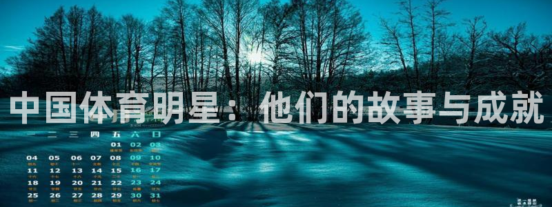 三亿体育登录：中国体育明星：他们的故事与成就